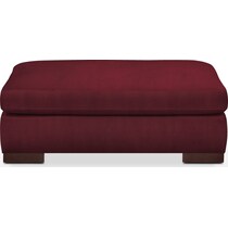 ethan red ottoman   