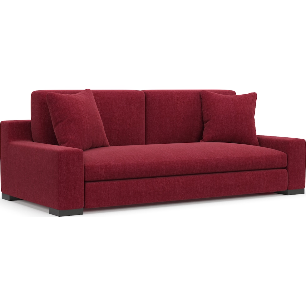 ethan red sofa   