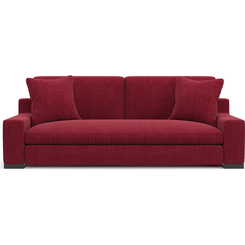 ethan red sofa   