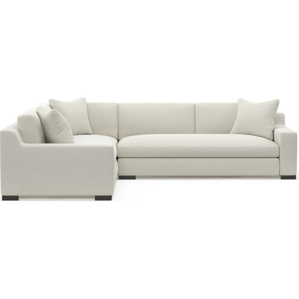 ethan white  pc sectional with right facing sofa   