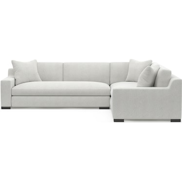 Ethan 2-Piece Foam Comfort Sectional  with Left-Facing Sofa - Bloke Snow