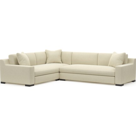 Ethan Foam Comfort Eco Performance 2Pc Sectional w/ Right-Facing Sofa - Sublime Cream