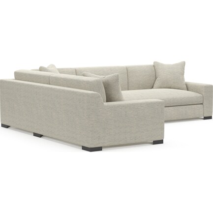 Ethan Hybrid Comfort 2-Piece Sectional with Right-Facing Sofa - Merino Chalk