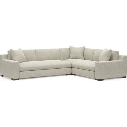 Ethan Hybrid Comfort 2-Piece Sectional with Left-Facing Sofa - Merino Chalk