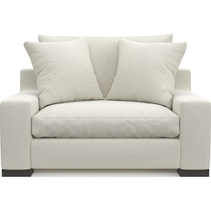Ethan Foam Comfort Chair and a Half - Living Large White