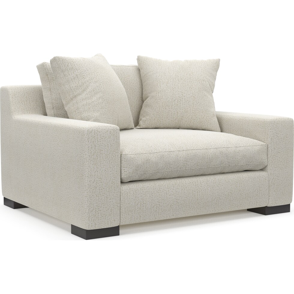 ethan white chair and a half   