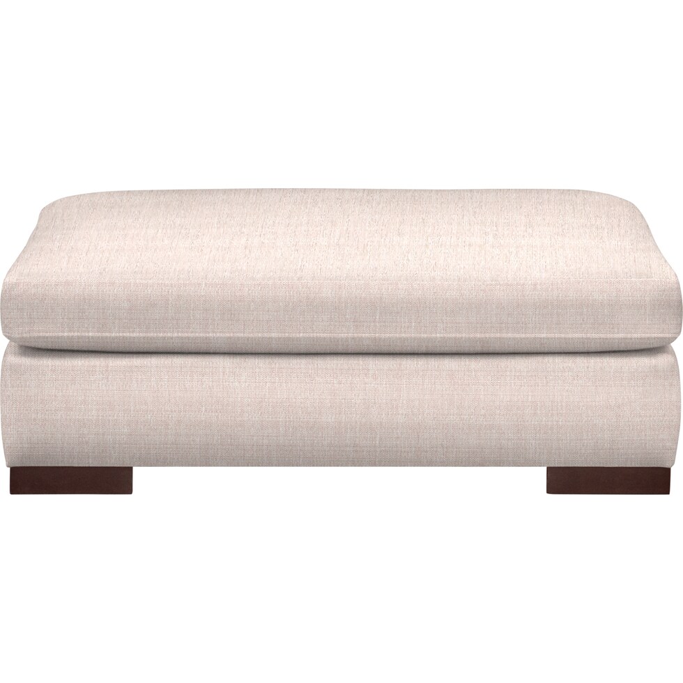 ethan white ottoman   