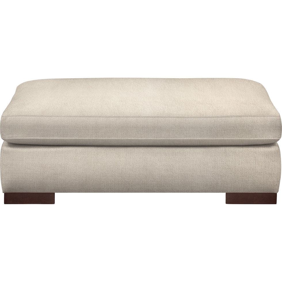 ethan white ottoman   
