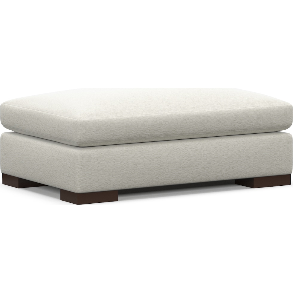 ethan white ottoman   