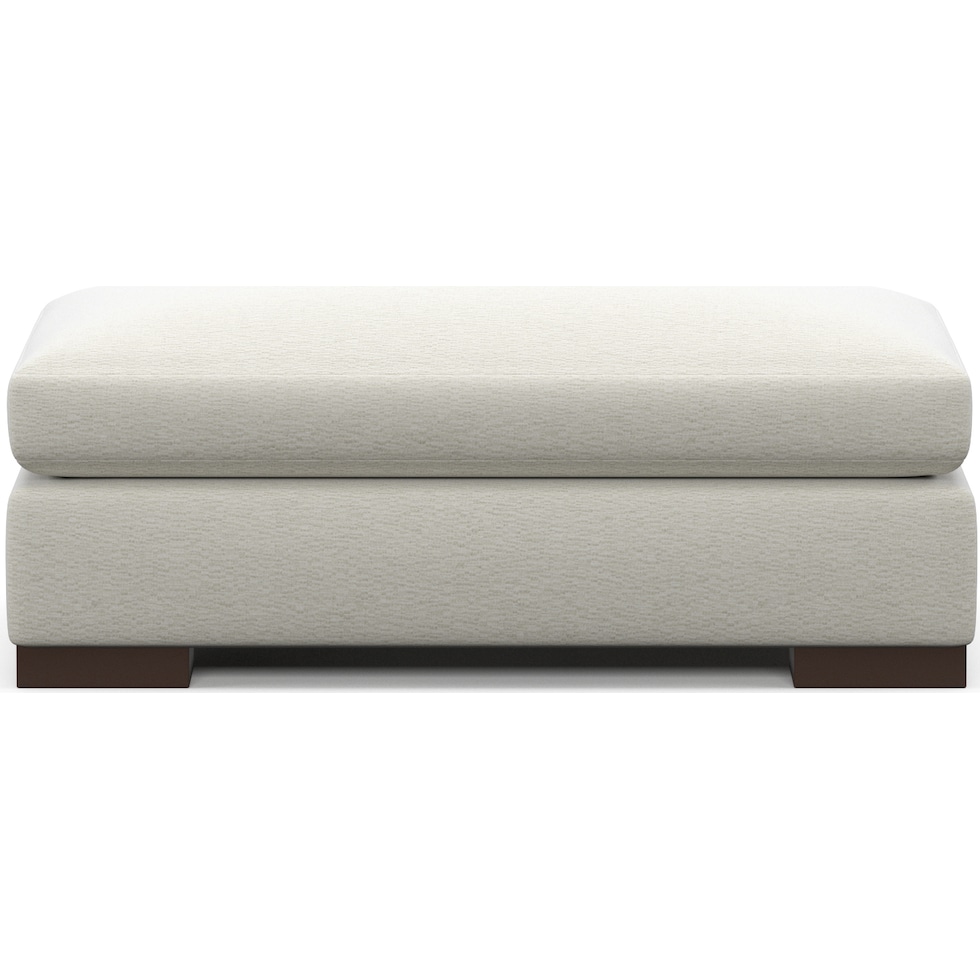 ethan white ottoman   