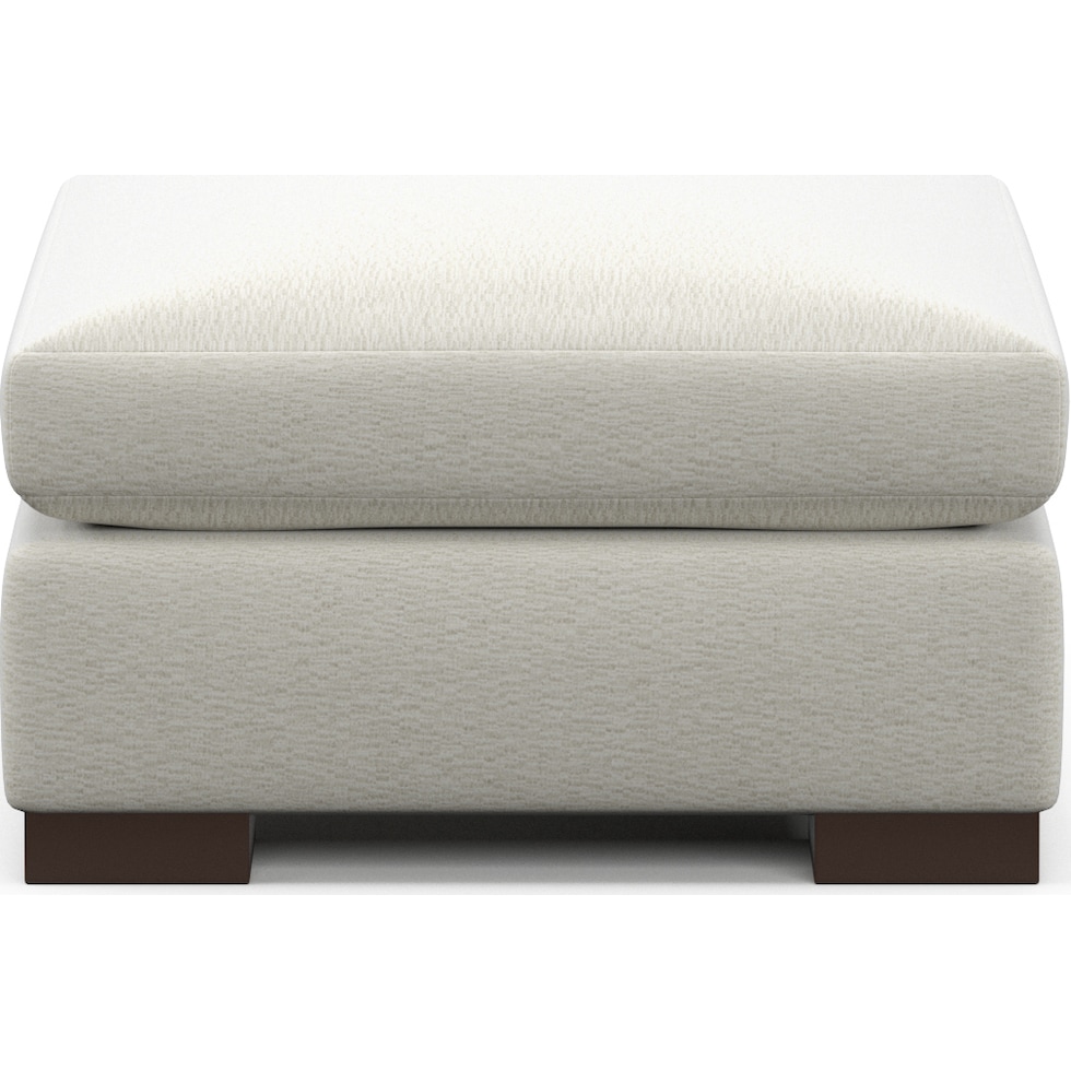 ethan white ottoman   