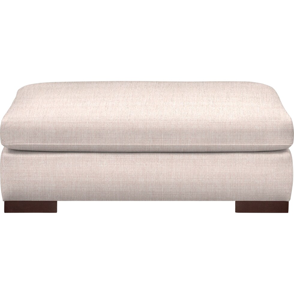ethan white ottoman   