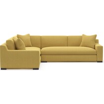 ethan yellow  pc sectional   