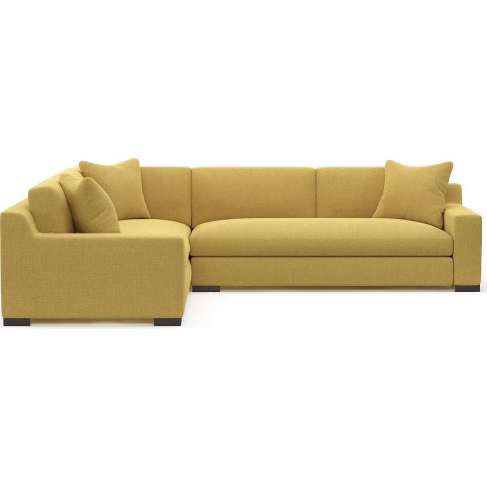 ethan yellow  pc sectional   