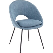 ethel blue dining chair   