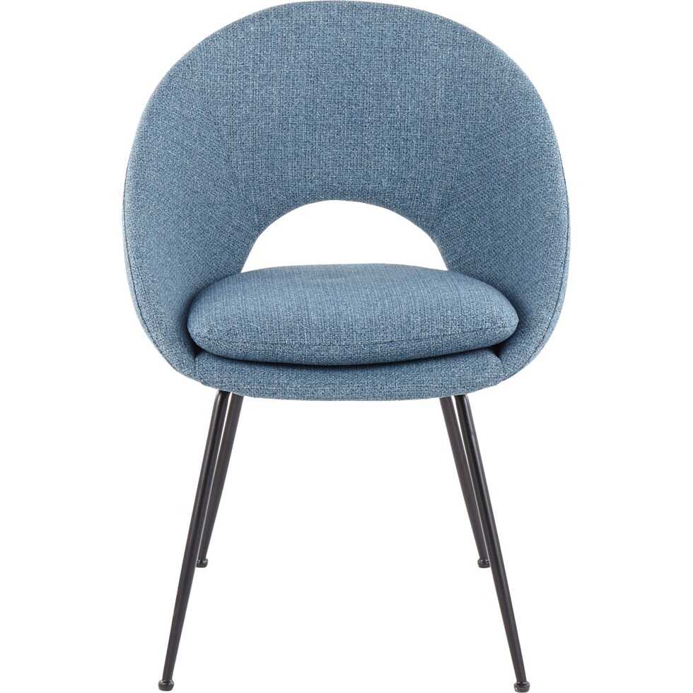 ethel blue dining chair   