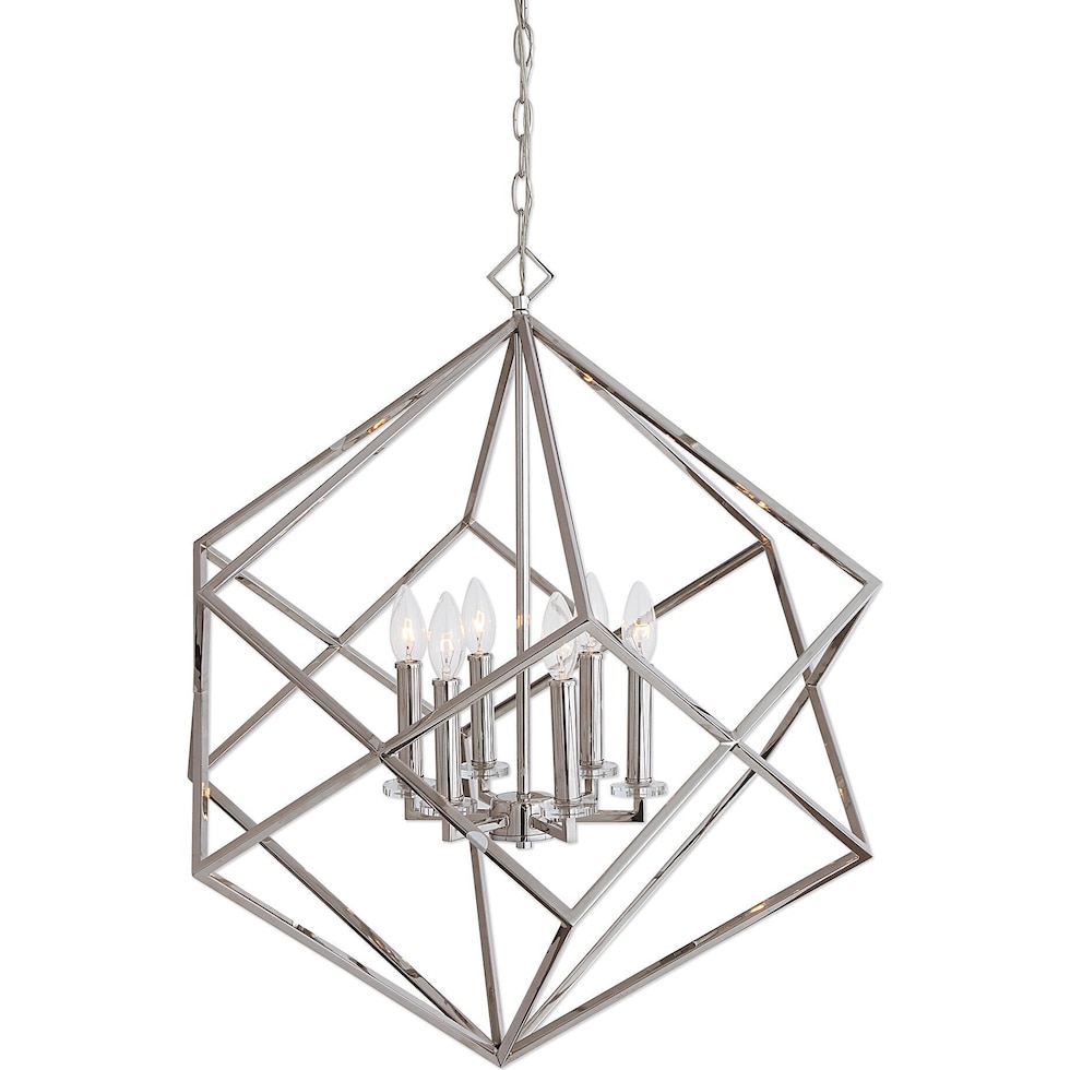 euclid silver pendant light   