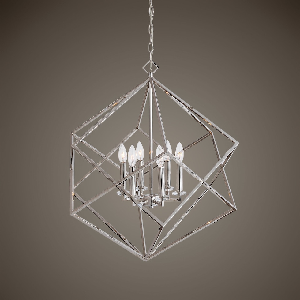 euclid silver pendant light   