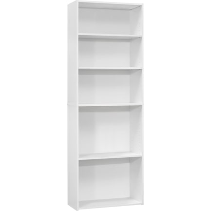Eula 72" Bookcase - White