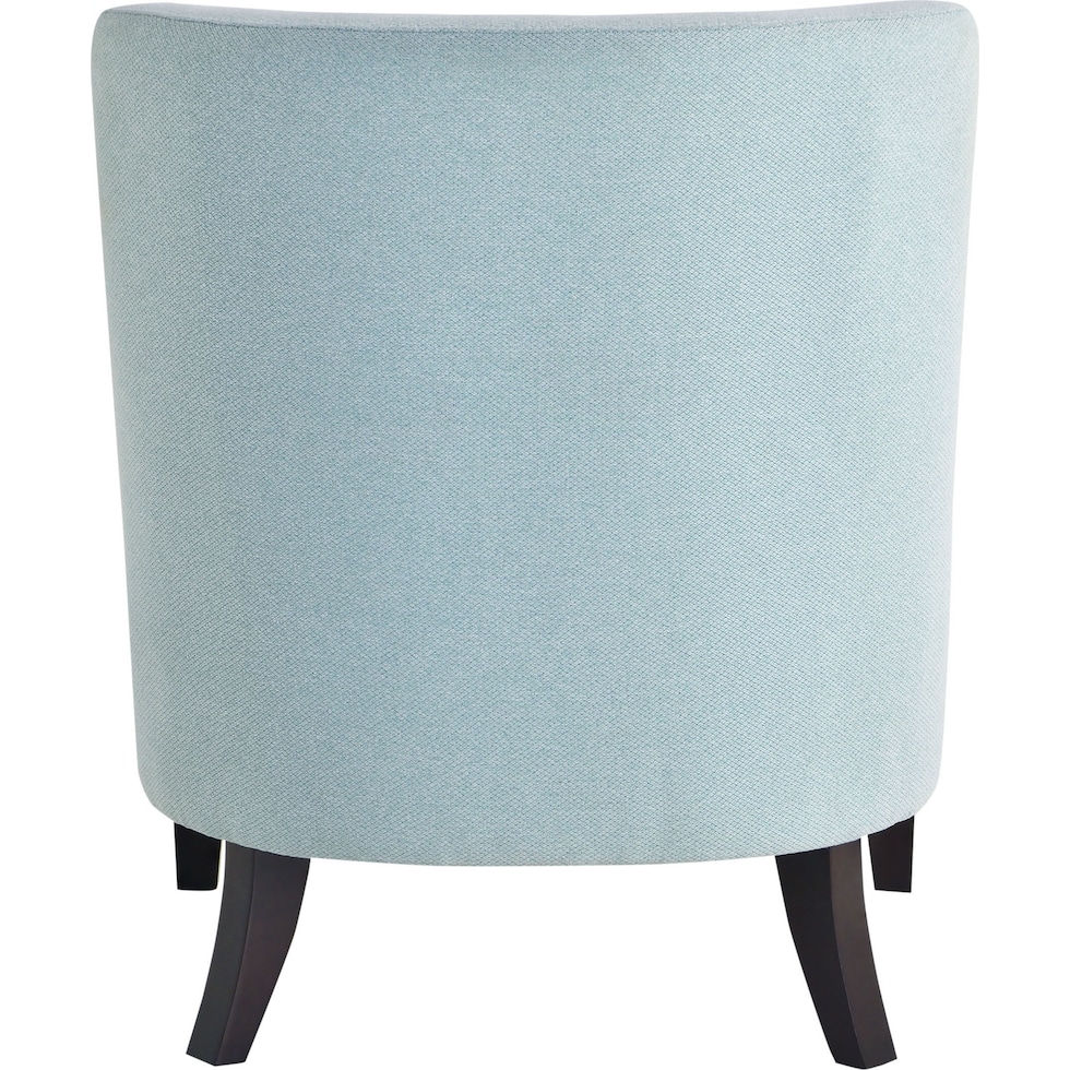 eva blue accent chair   