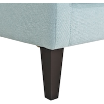 eva blue accent chair   