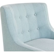 eva blue accent chair   