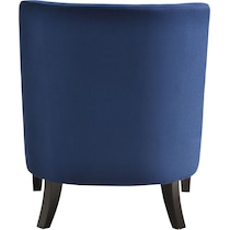 eva blue accent chair   