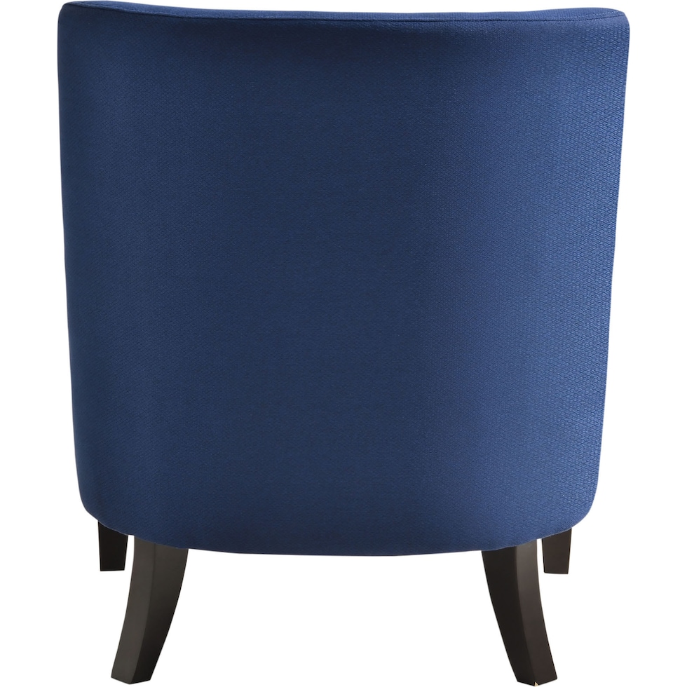 eva blue accent chair   