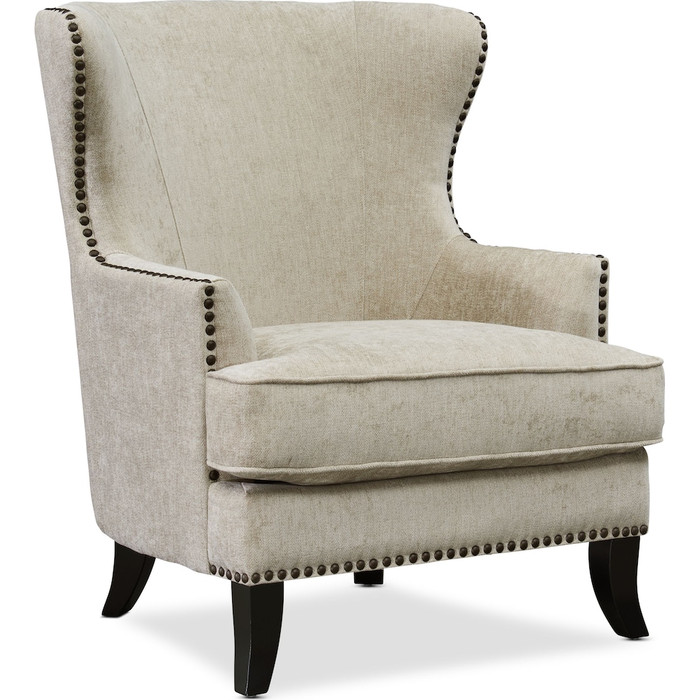 eva gray accent chair   