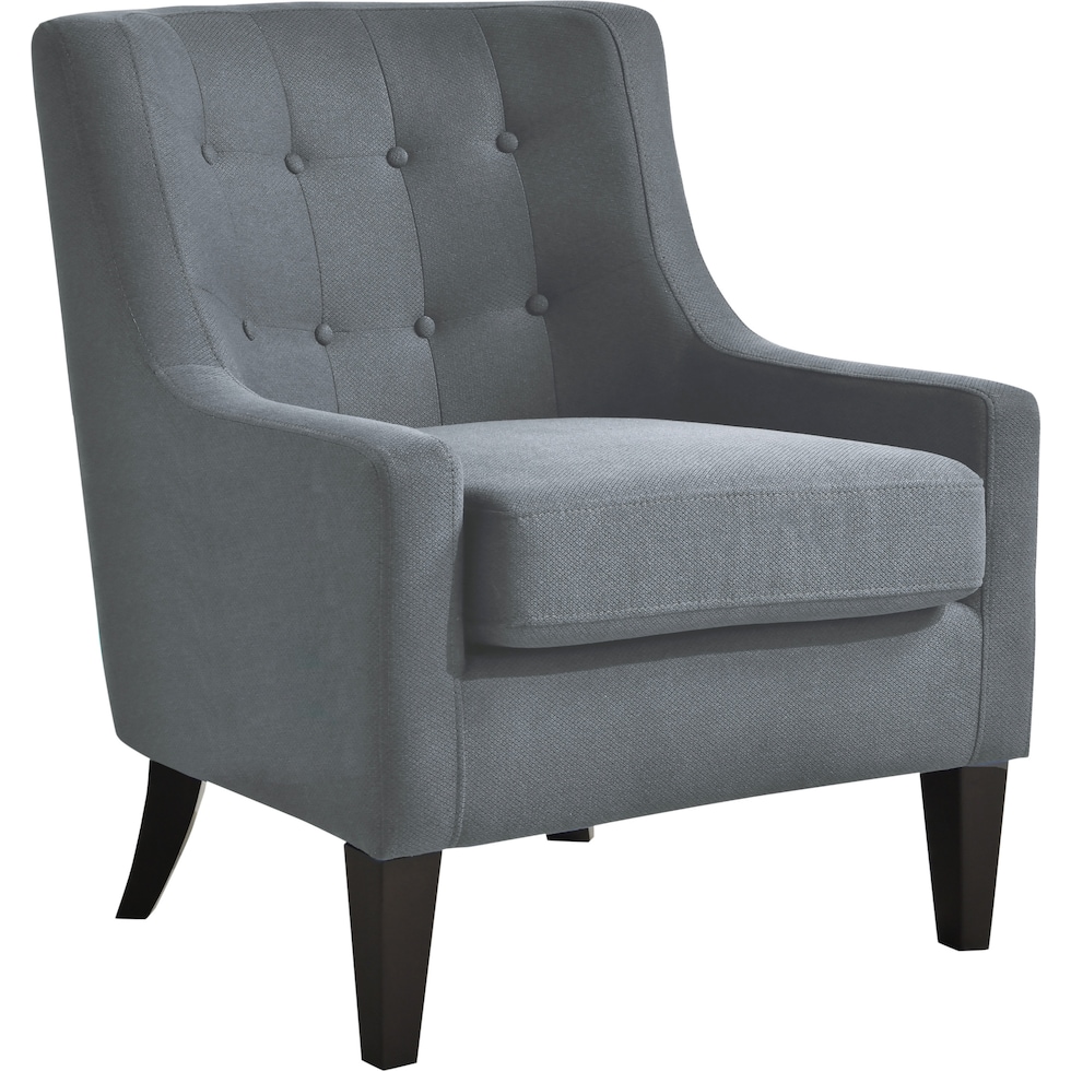 eva gray accent chair   