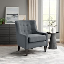 eva gray accent chair   