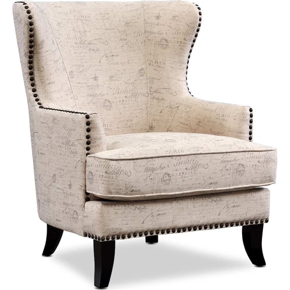eva light brown accent chair   