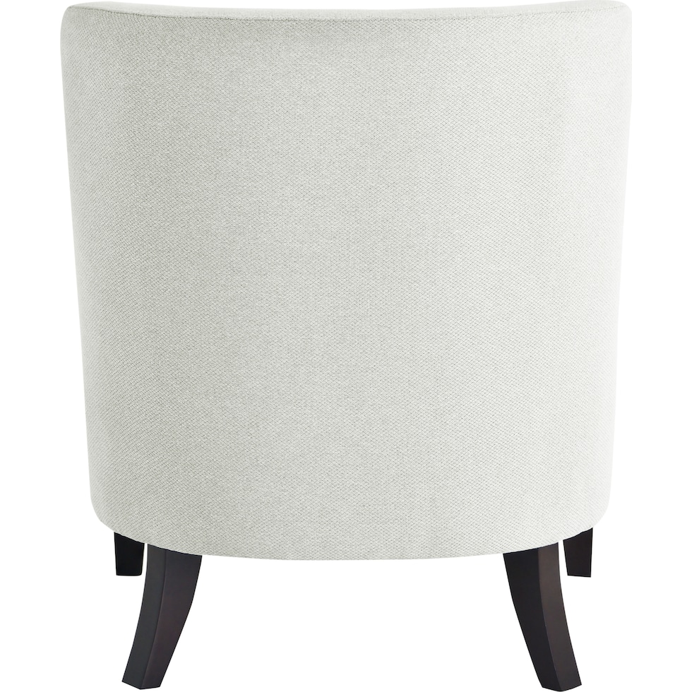 eva white accent chair   