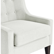 eva white accent chair   