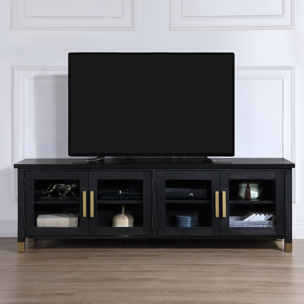 evangeline black tv stand   