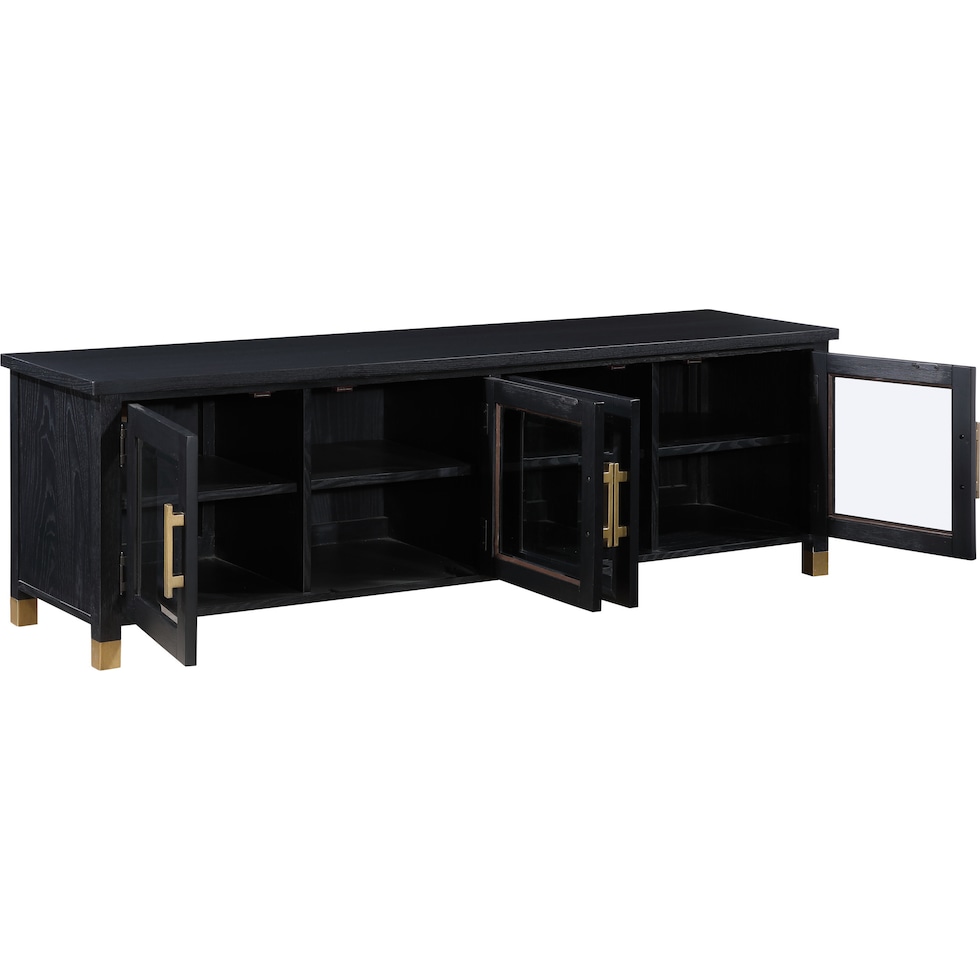 evangeline black tv stand   