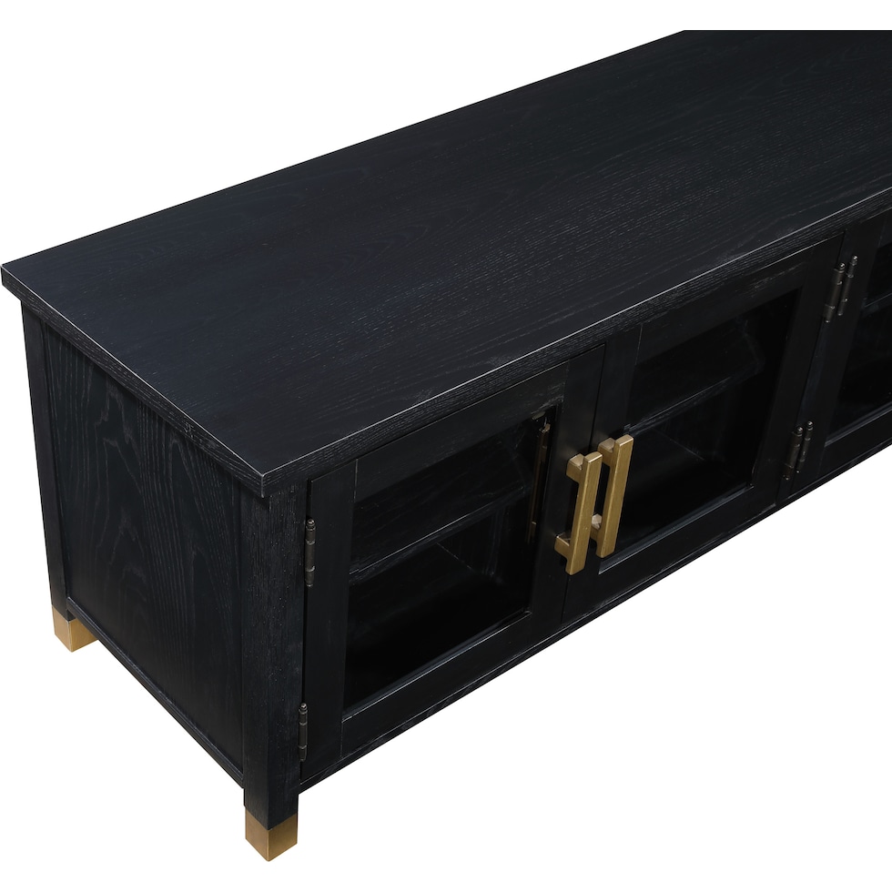 evangeline black tv stand   