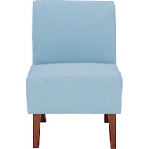 evangeline blue accent chair   