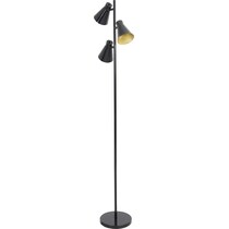evangelista black gold floor lamp   