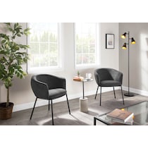evangelista black gold floor lamp   