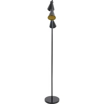 evangelista black gold floor lamp   