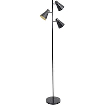 evangelista black gold floor lamp   