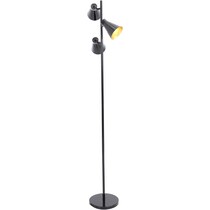 evangelista black gold floor lamp   