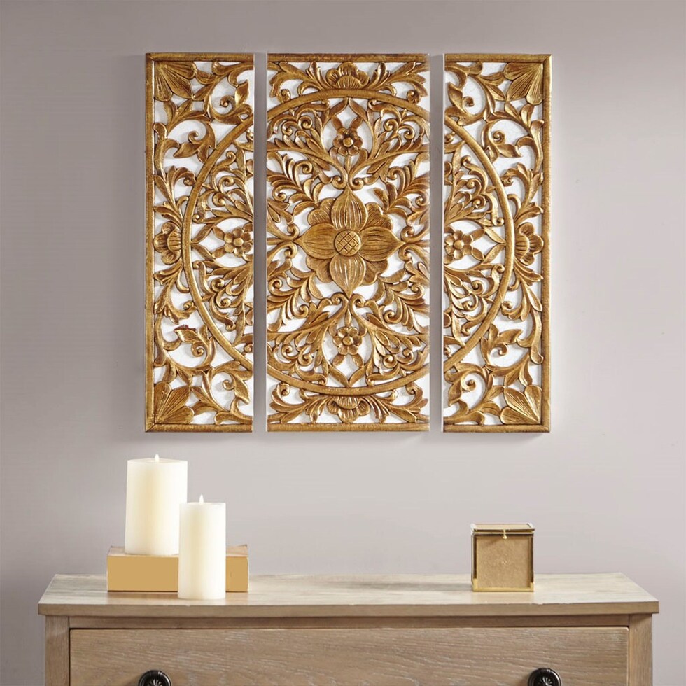 evangelista gold wall art   