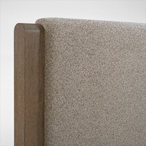 evans light brown  pc king bedroom   