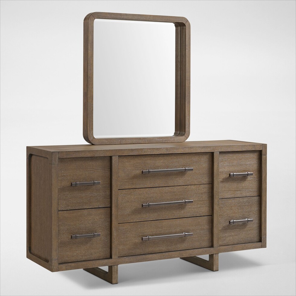 evans light brown  pc king bedroom   