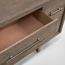 evans light brown  pc king bedroom   
