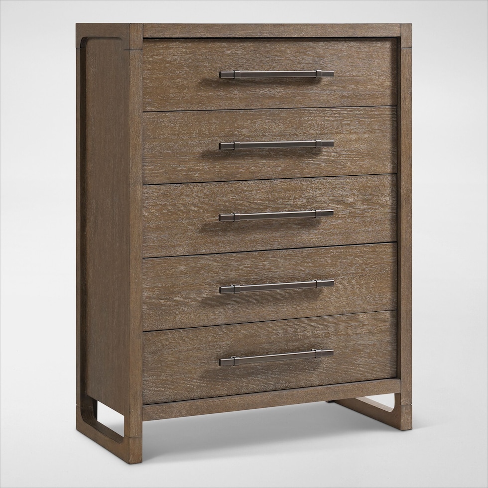 evans light brown chest   