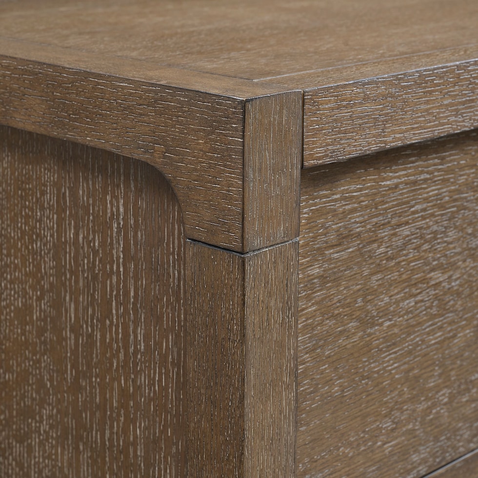 evans light brown chest   