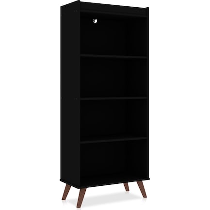 Evanston 4 Shelf Bookcase - Black